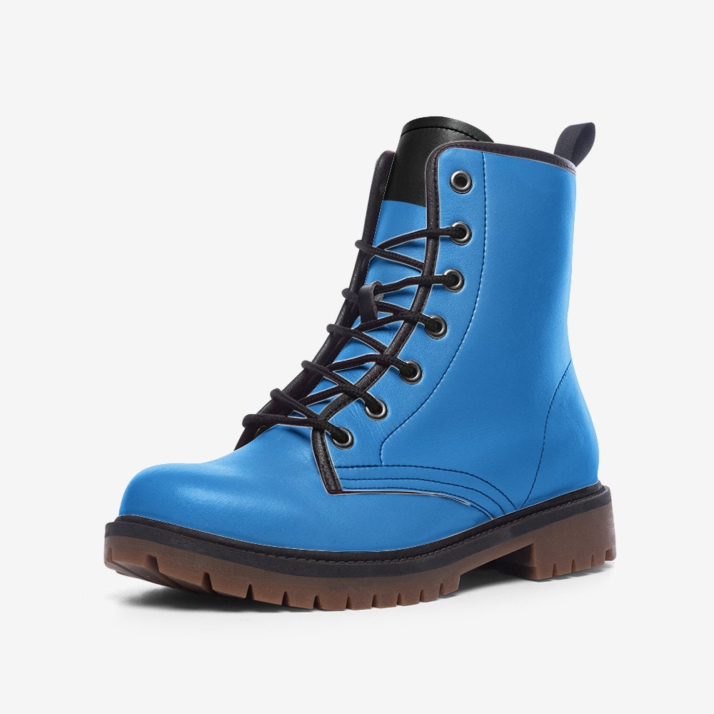 Womens Blue Boots Casual Leather Lightweight boots MT