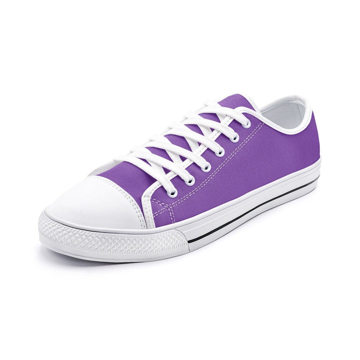 Purple Sneakers Unisex Low Top Canvas Shoes