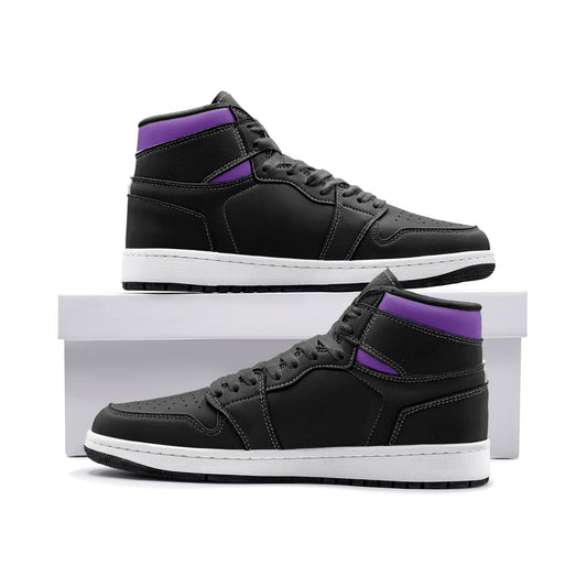 Black and Purple HighTops Unisex Sizes