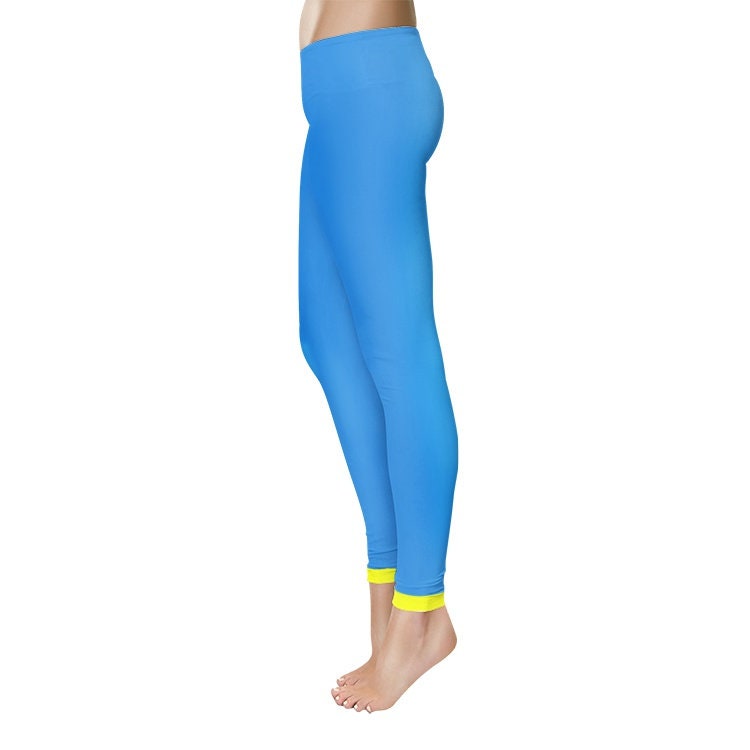 Womens Blue Yoga Leggings