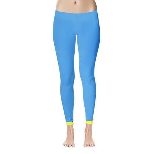 Womens Blue Yoga Leggings