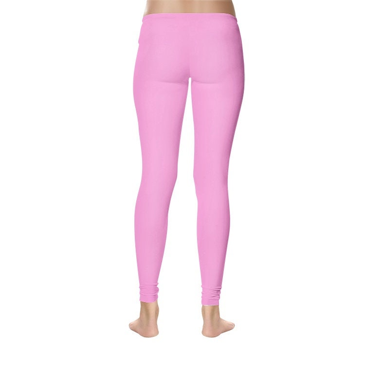 Pink Leggings Women's Temp Control Cotton Leggings