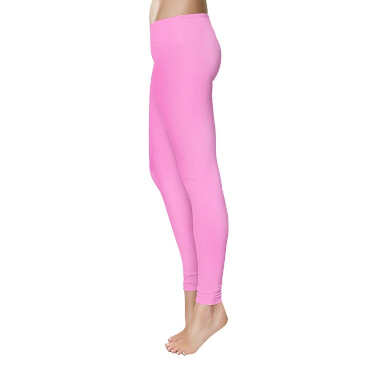 Pink Leggings Women's Temp Control Cotton Leggings