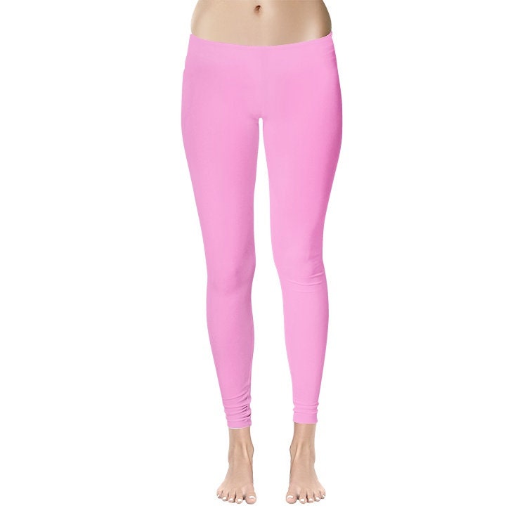 Pink Leggings Women's Temp Control Cotton Leggings