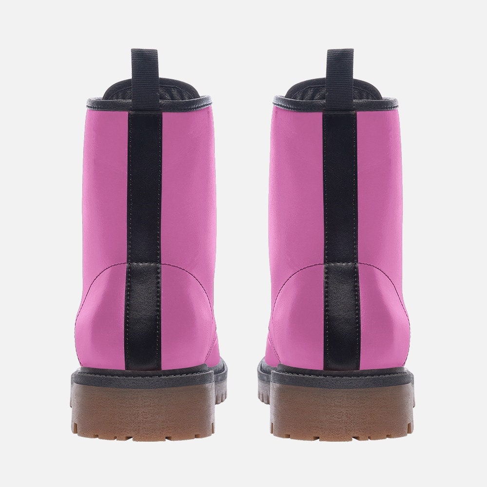 Pink Boots Casual Leather Lightweight Pink boots