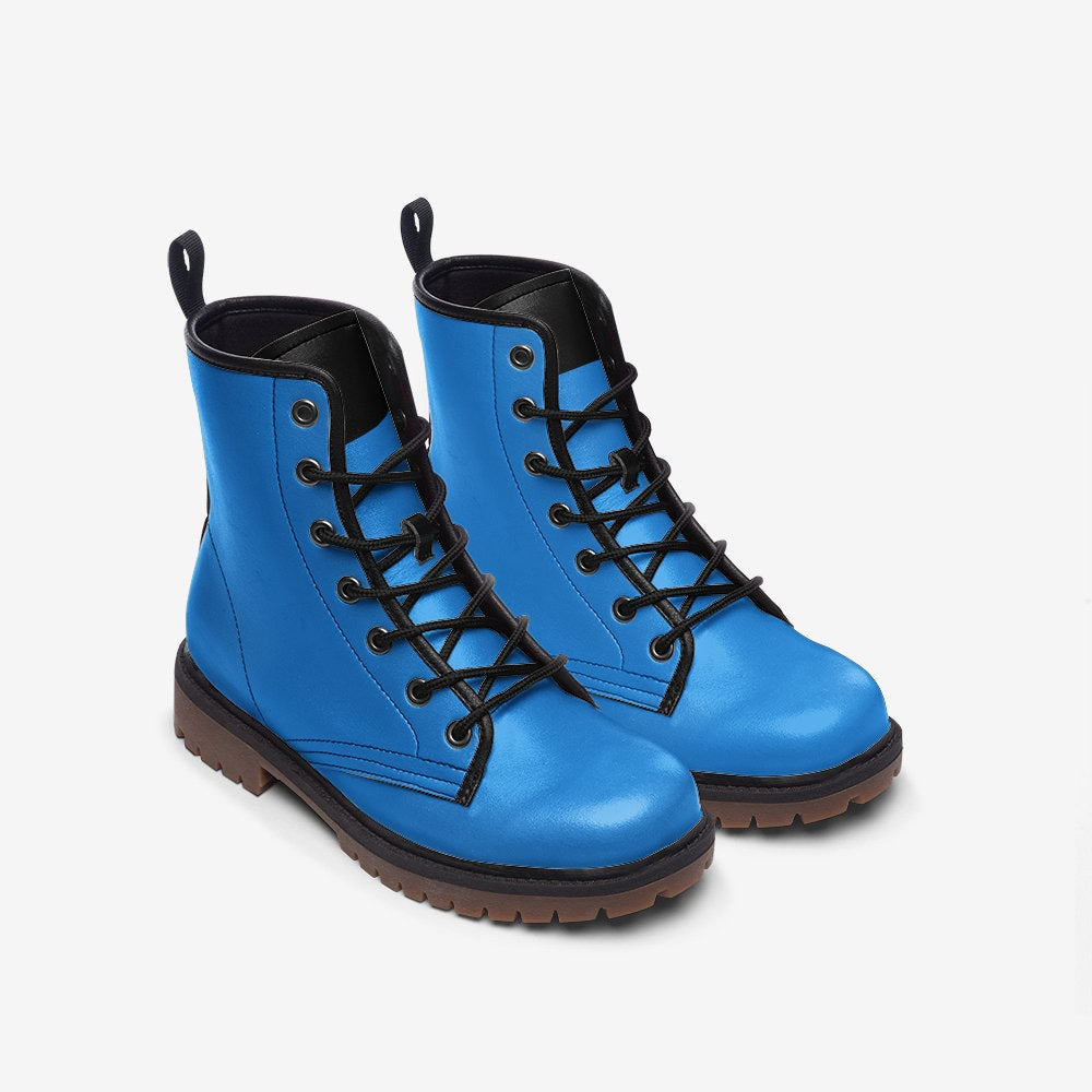 Womens Blue Boots Casual Leather Lightweight boots MT