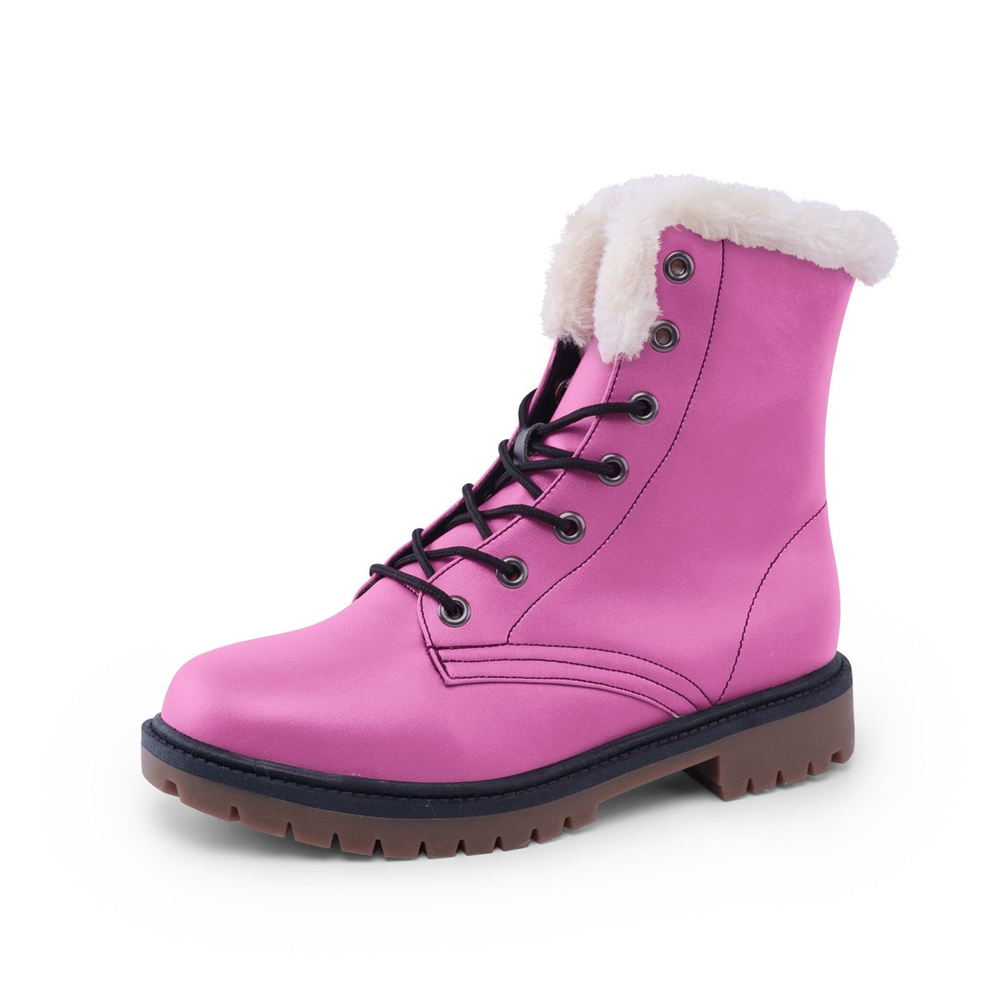 Unisex Lace Up Winter Boots Fashion Comfort Pink Chukka Boots