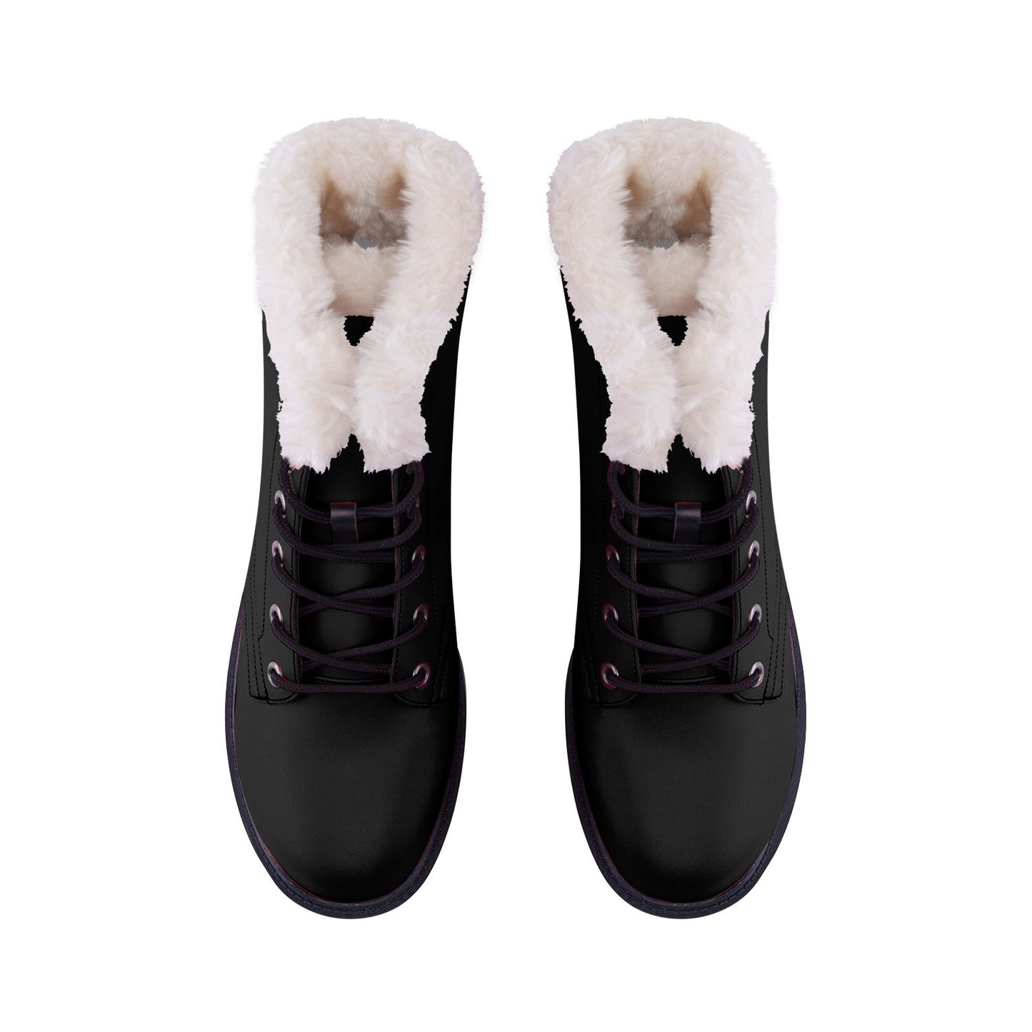Unisex Lace Up Winter Boots Fashion Comfort Black Chukka Boots