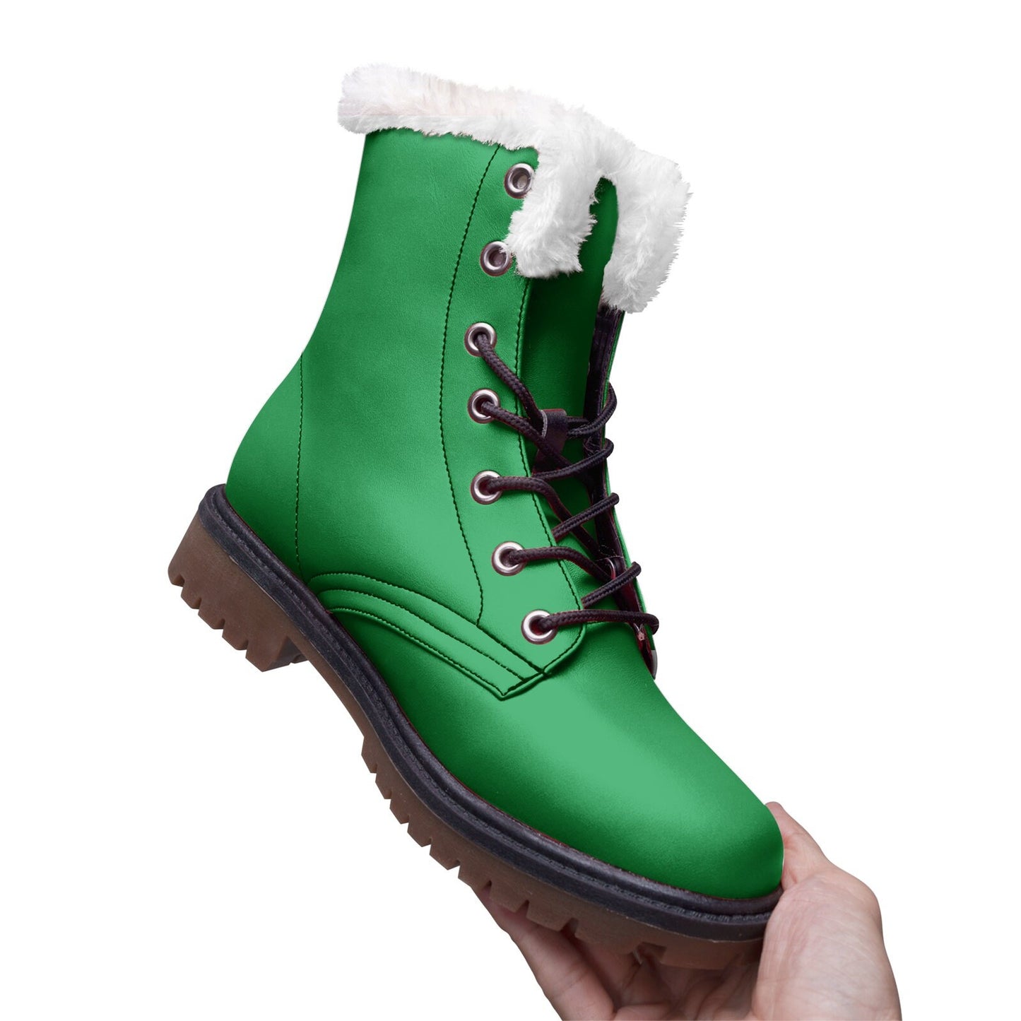 Unisex Lace Up Winter Boots Fashion Comfort Green Chukka Boots