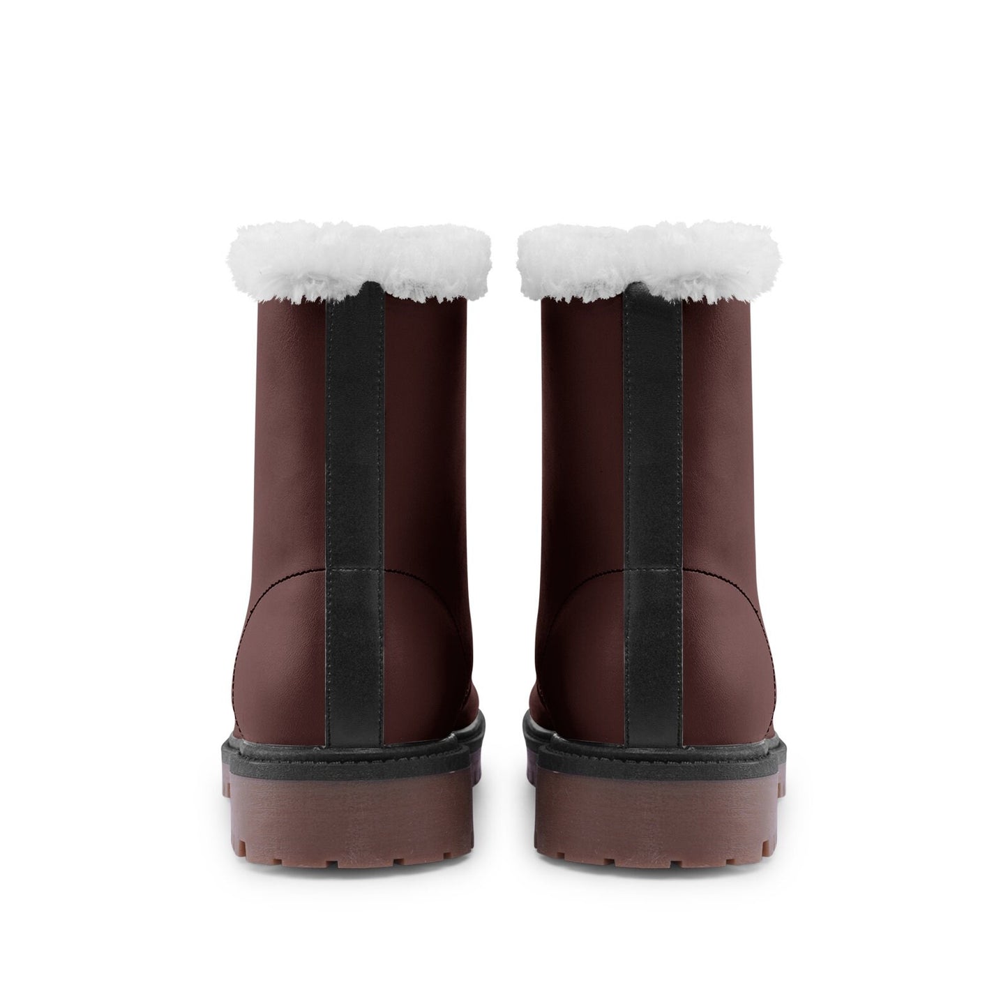 Unisex Lace Up Winter Boots Fashion Comfort Burgundy Chukka Boots