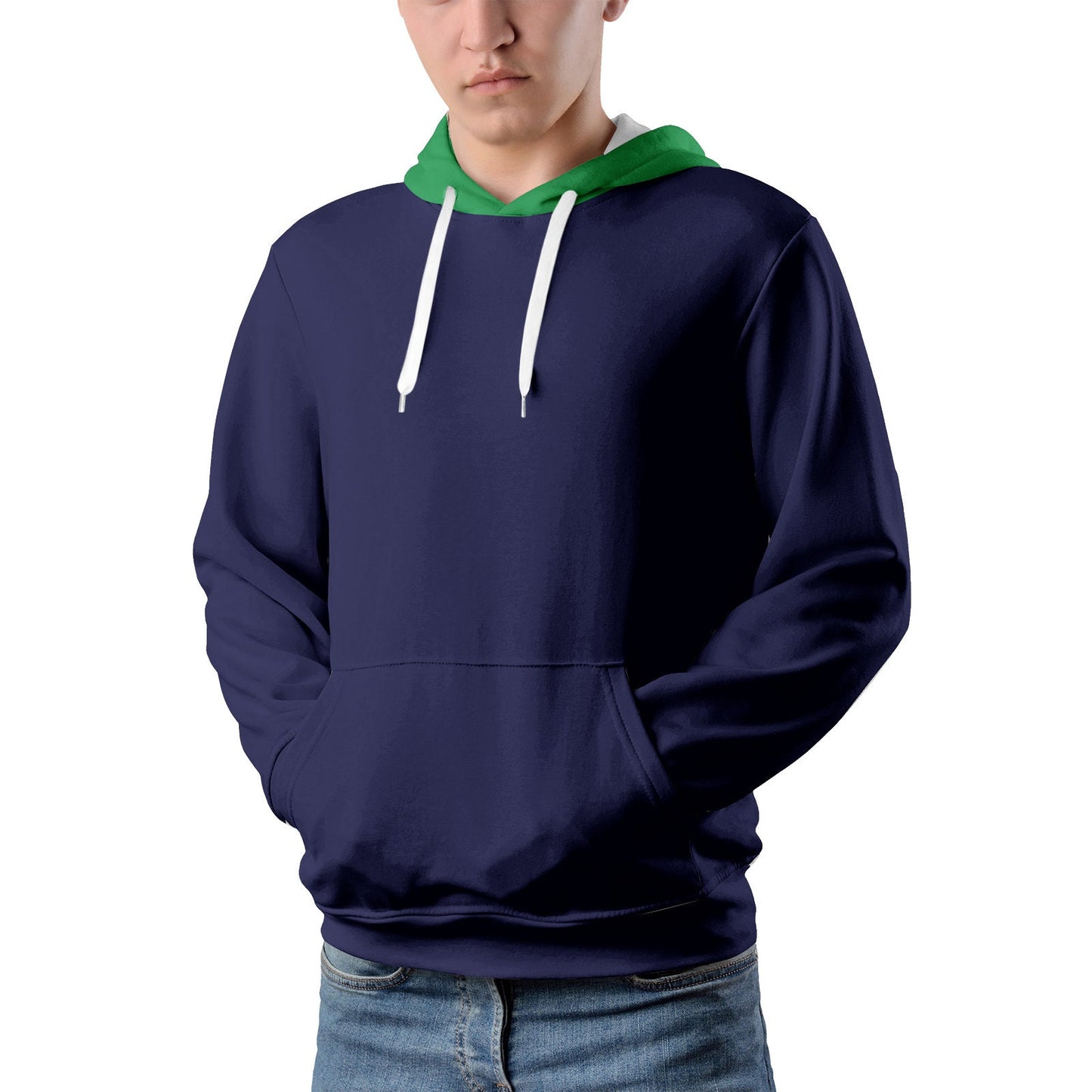 Men's Pullover Blue Hoodies