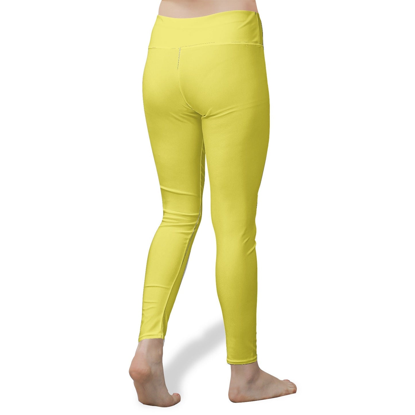 Yellow Leggings Women's High Waist Yoga Leggings