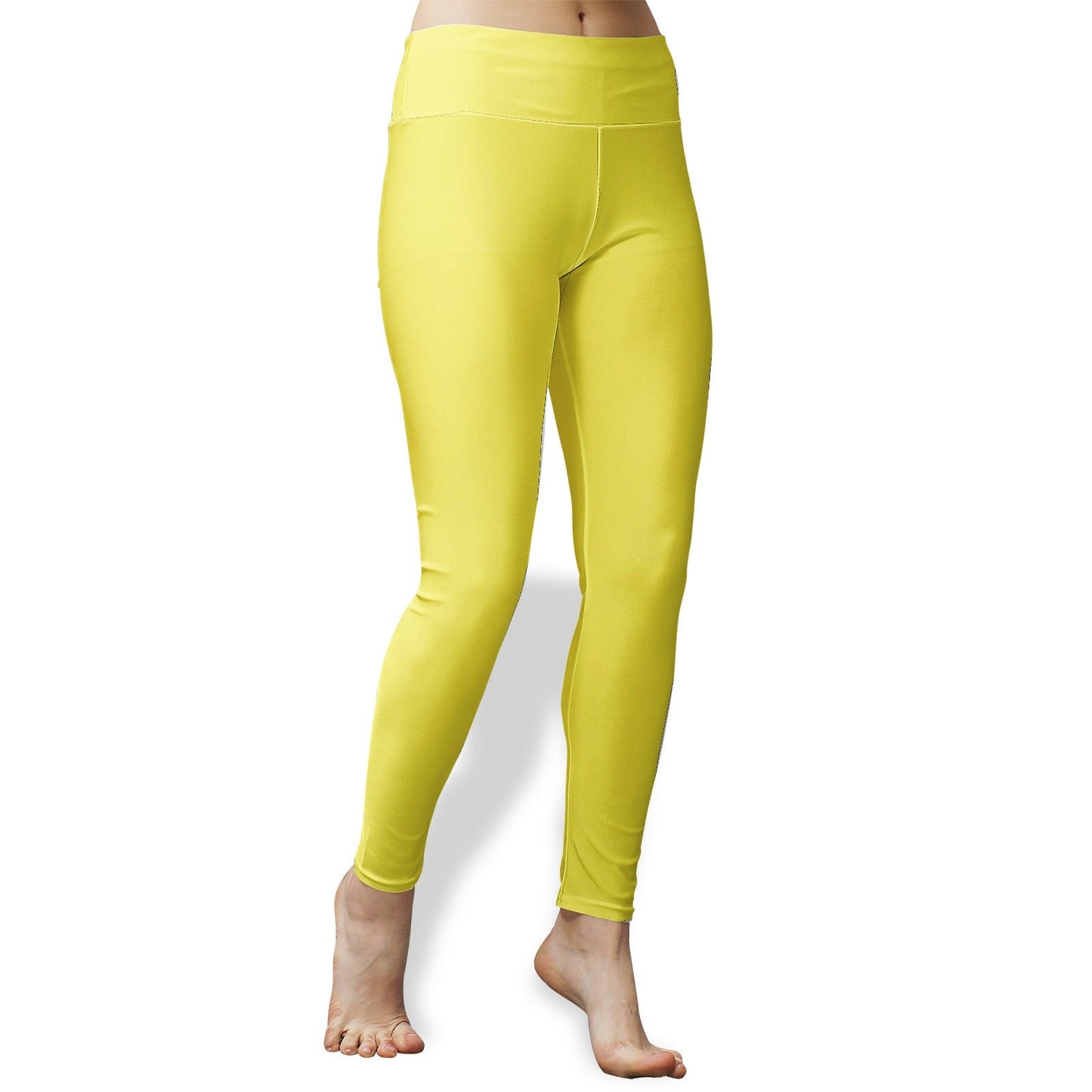 Yellow Leggings Women's High Waist Yoga Leggings