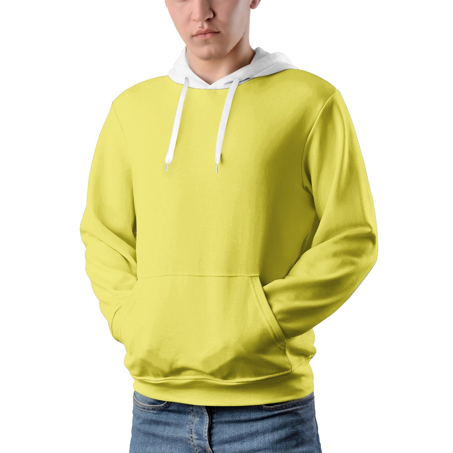 Men's Pullover Yellow Hoodies