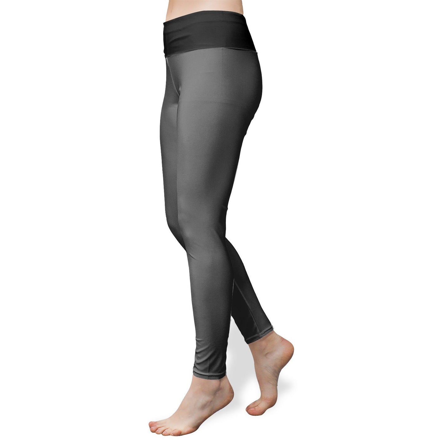 Women's High Waist Gray Yoga Leggings