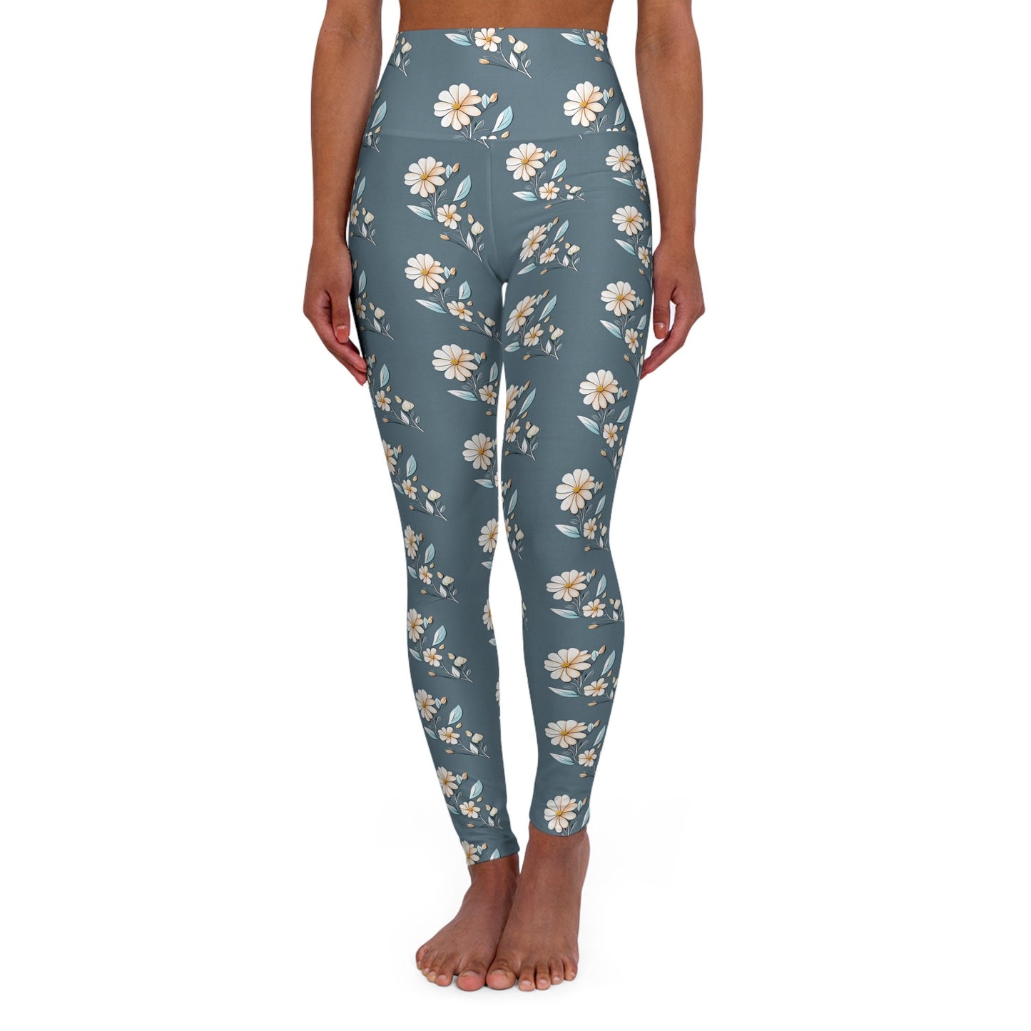 Floral Leggings High Waisted Yoga Floral Leggings