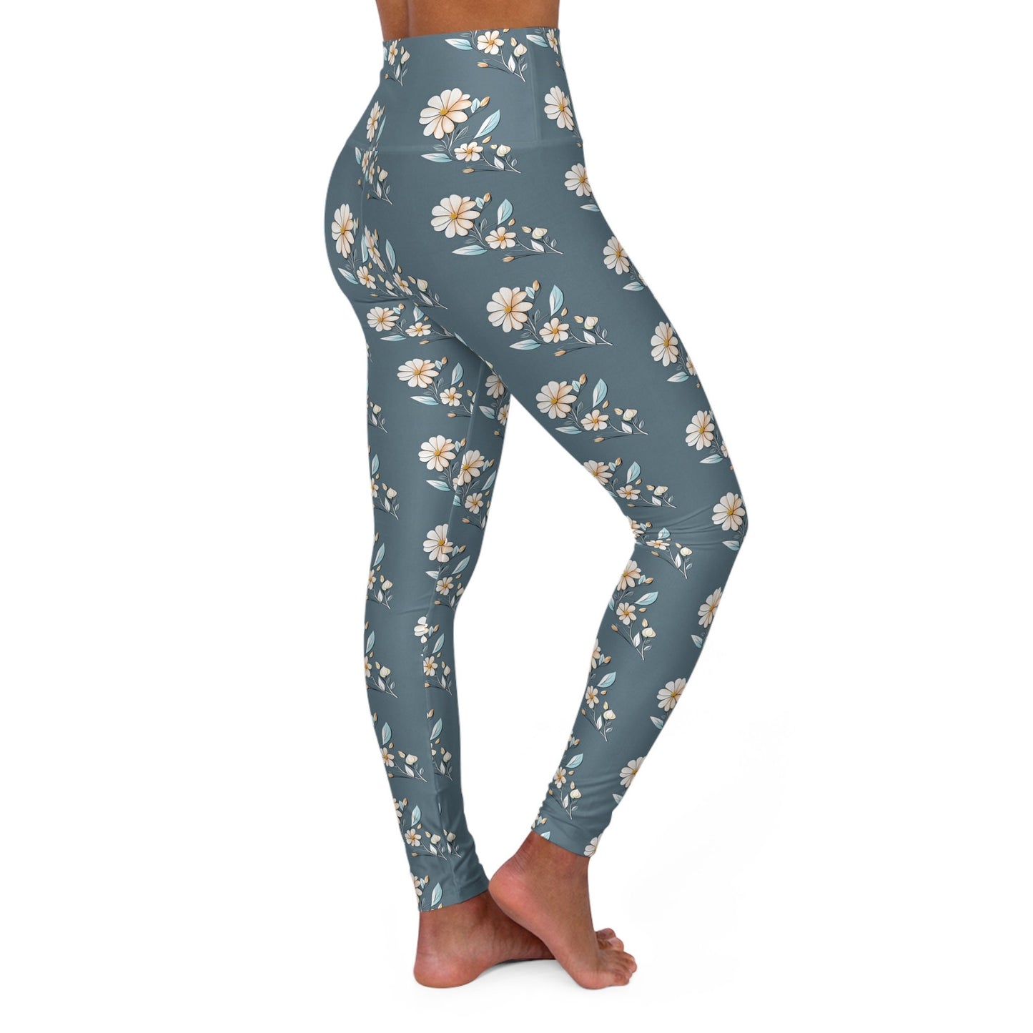 Floral Leggings High Waisted Yoga Floral Leggings