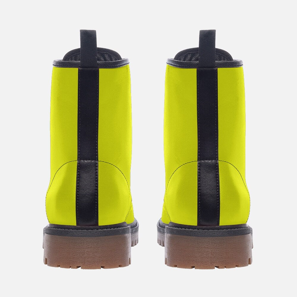 Casual Leather Lightweight Yellow boots