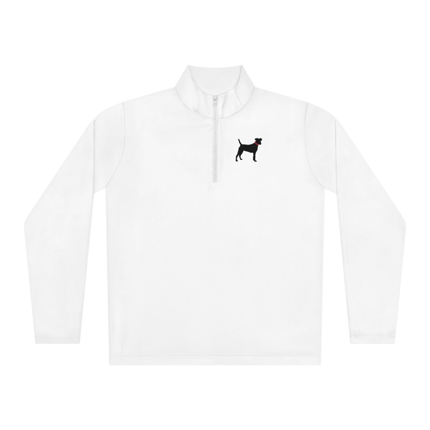Unisex Quarter-Zip Black Dog Pullovers