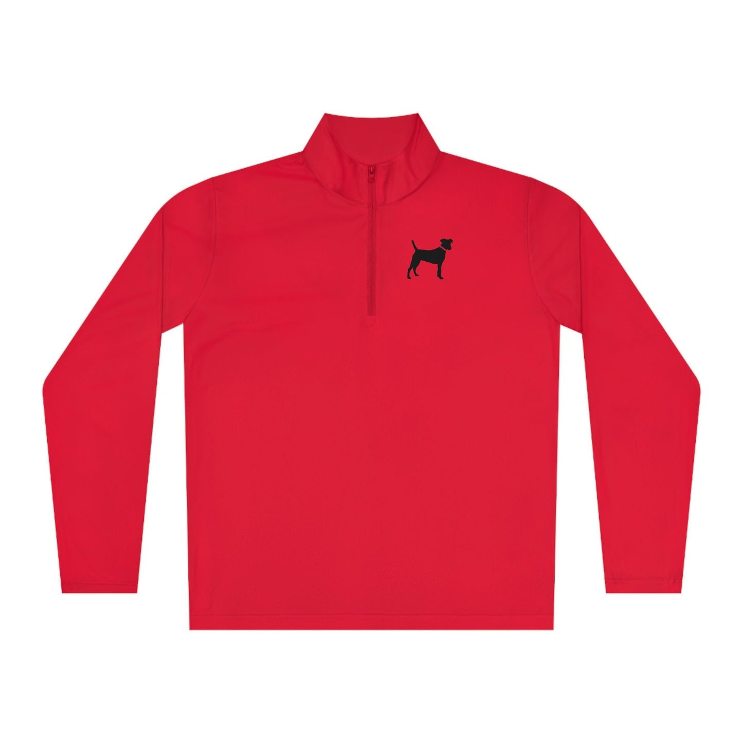 Unisex Quarter-Zip Black Dog Pullovers
