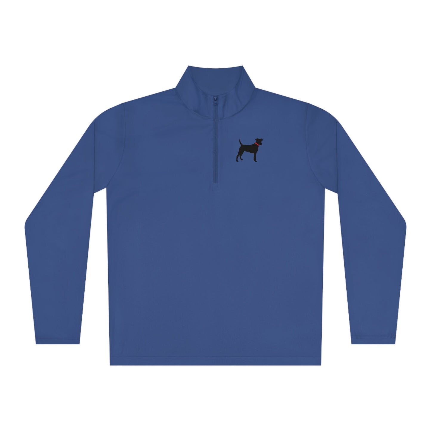Unisex Quarter-Zip Black Dog Pullovers
