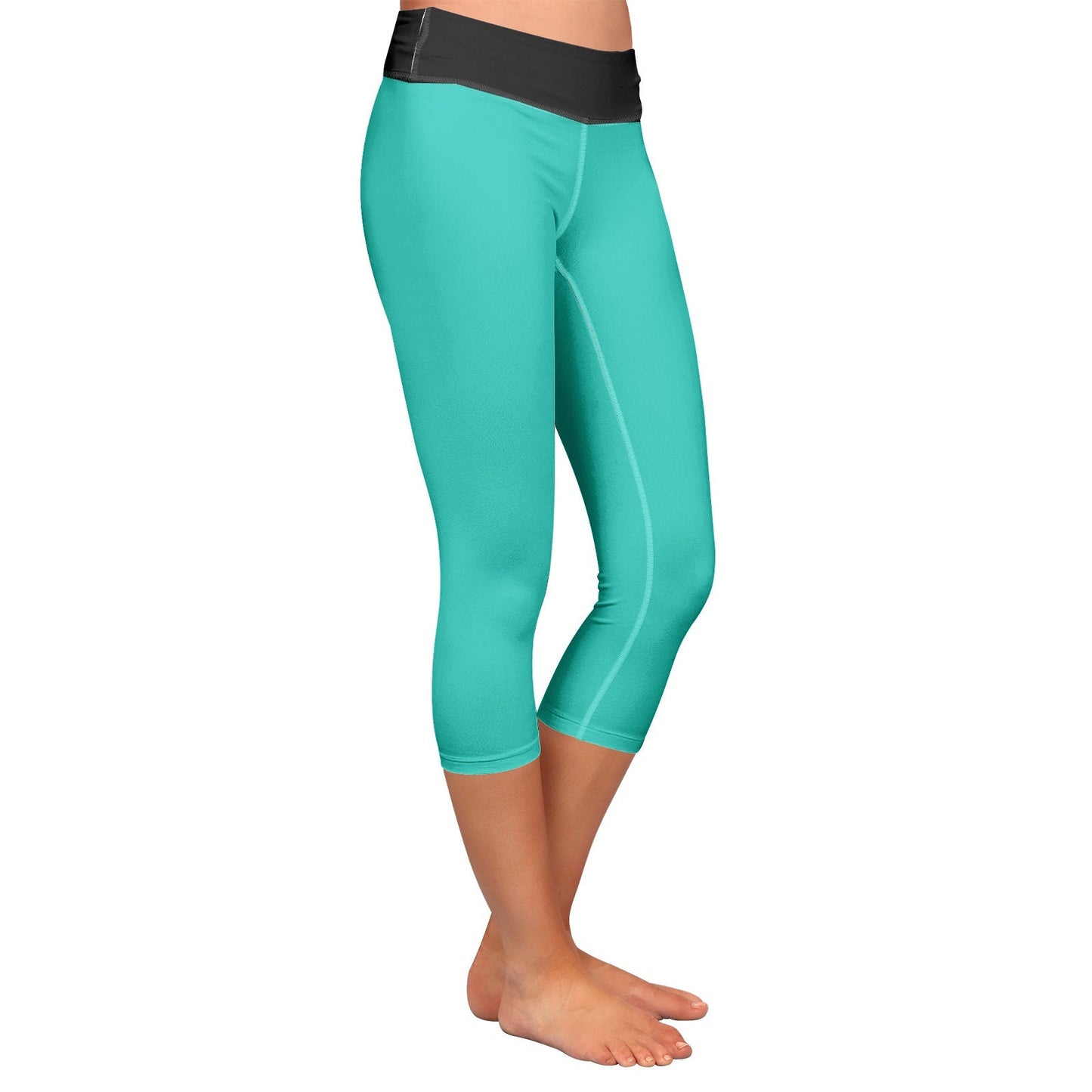 Teal Leggings Women's Teal Capri Leggings