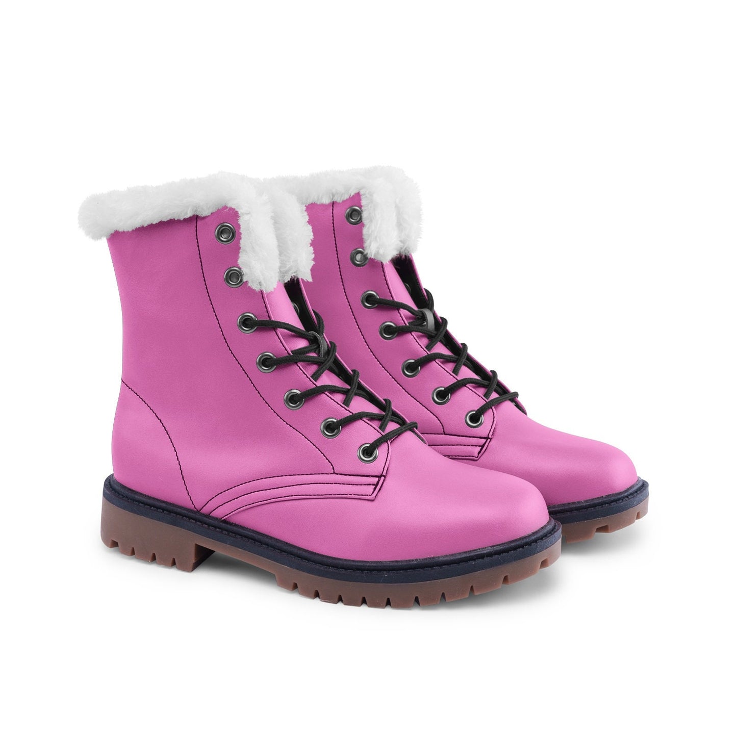 Unisex Lace Up Winter Boots Fashion Comfort Pink Chukka Boots