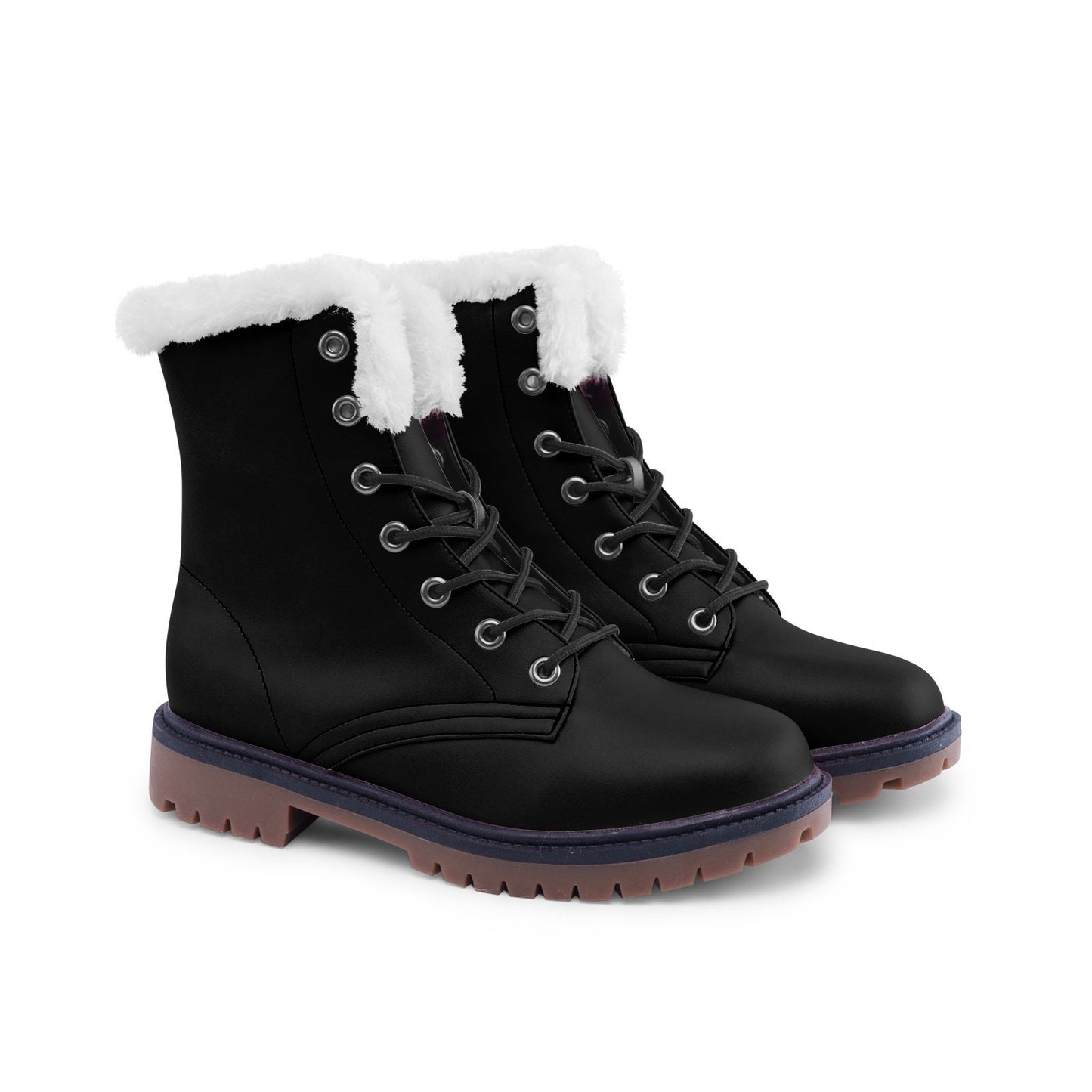 Unisex Lace Up Winter Boots Fashion Comfort Black Chukka Boots