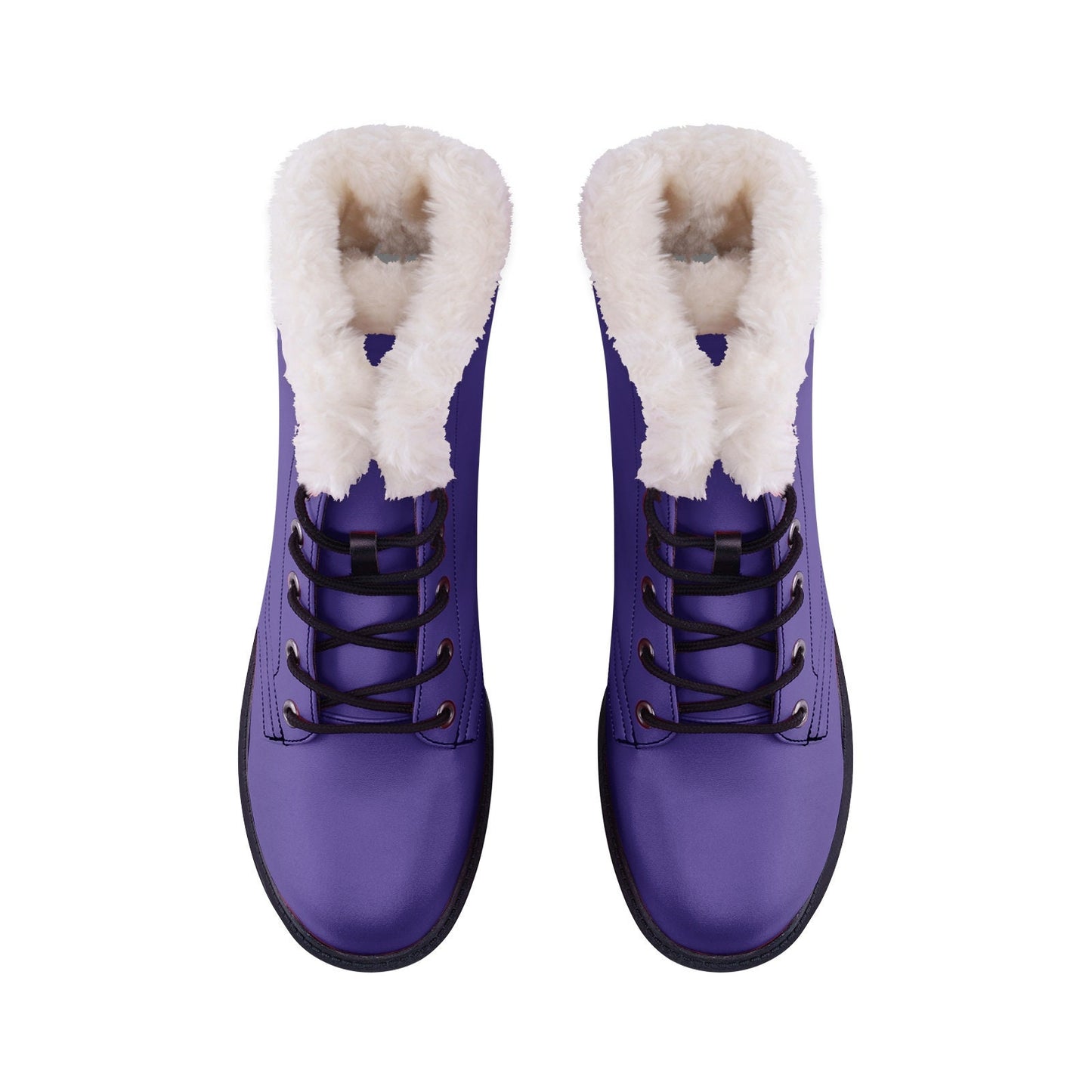 Unisex Lace Up Winter Boots Fashion Comfort Purple Chukka Boots