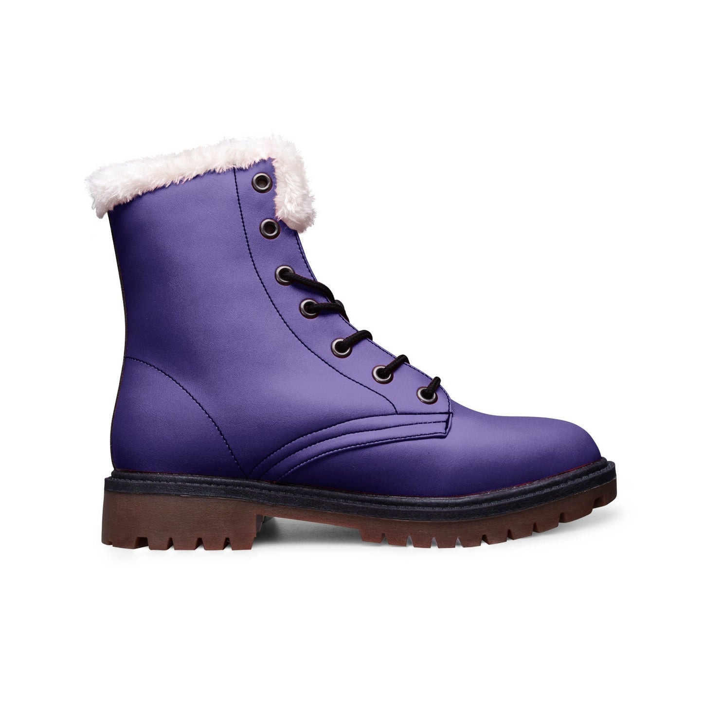 Unisex Lace Up Winter Boots Fashion Comfort Purple Chukka Boots