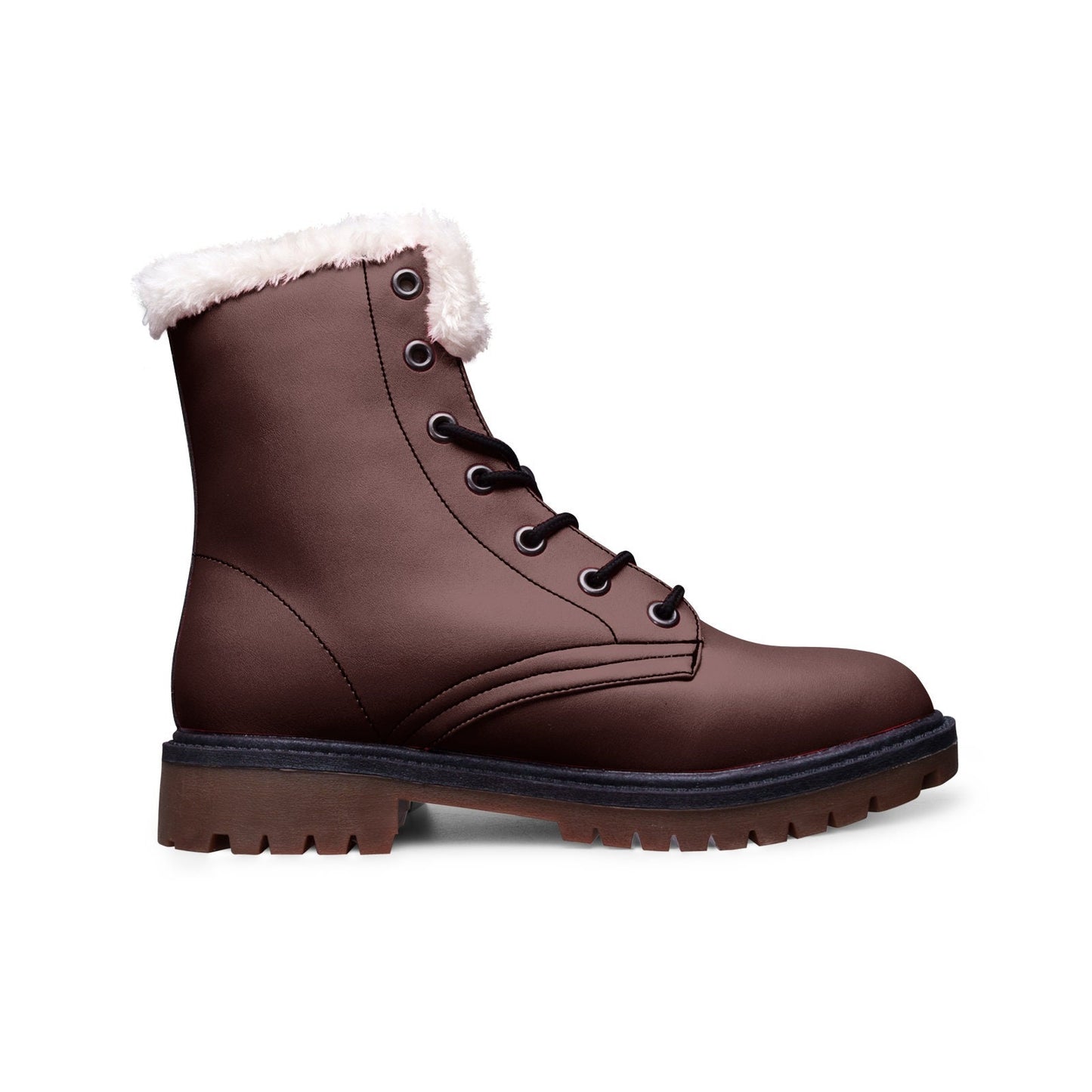 Unisex Lace Up Winter Boots Fashion Comfort Burgundy Chukka Boots