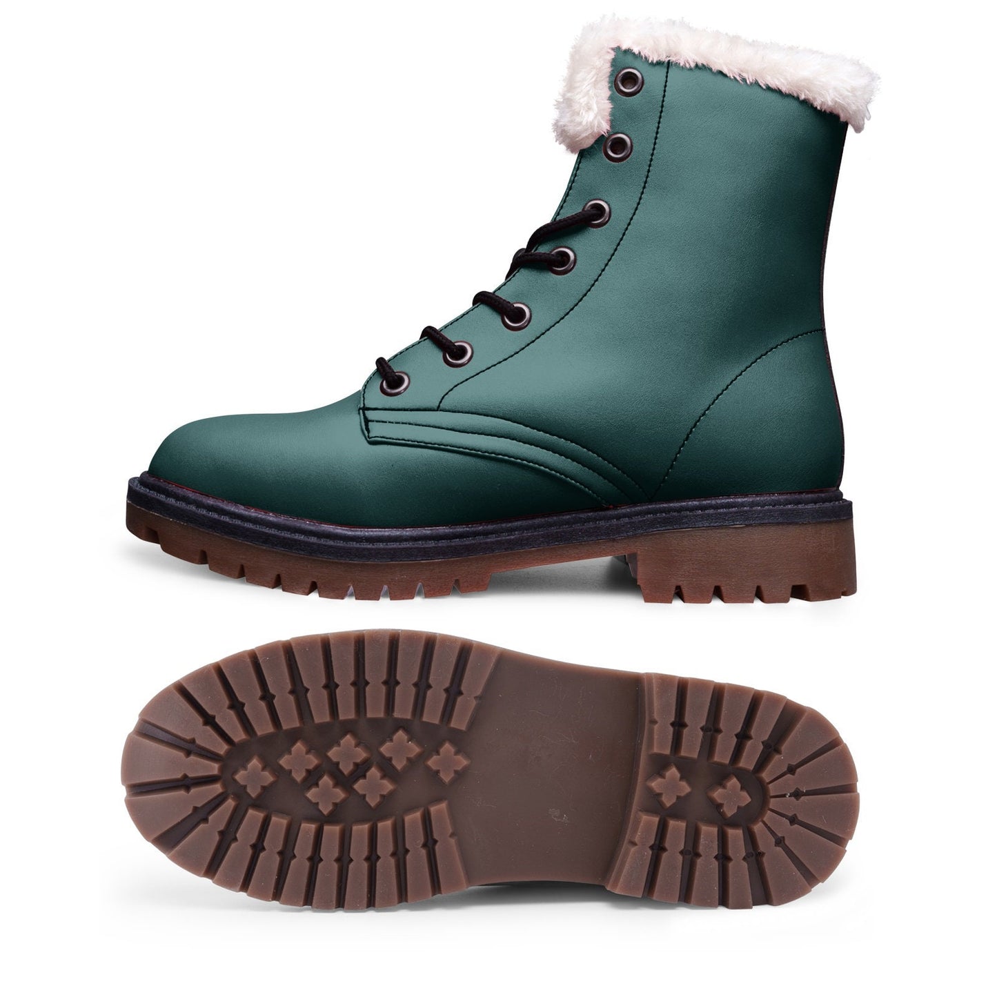 Green Boots Unisex Lace Up Winter Boots Fashion Comfort Chukka Boots