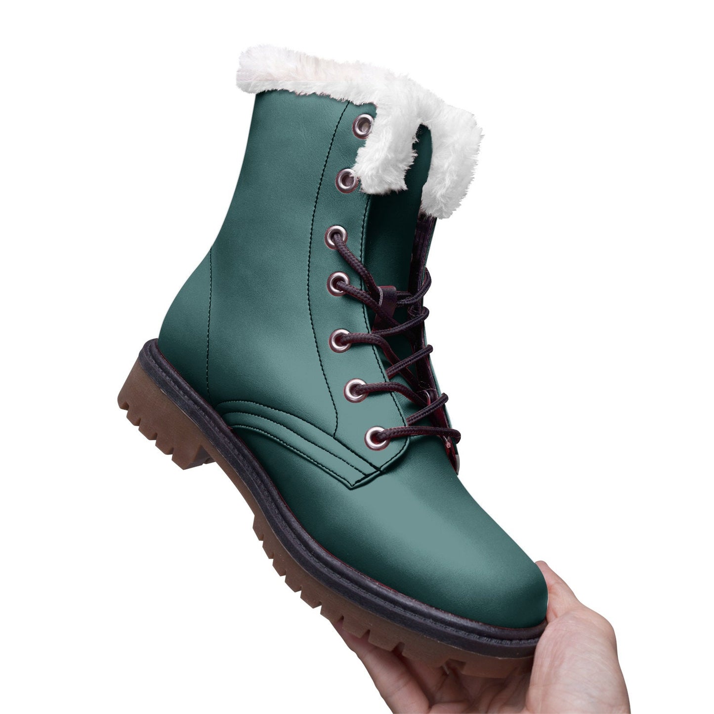Green Boots Unisex Lace Up Winter Boots Fashion Comfort Chukka Boots