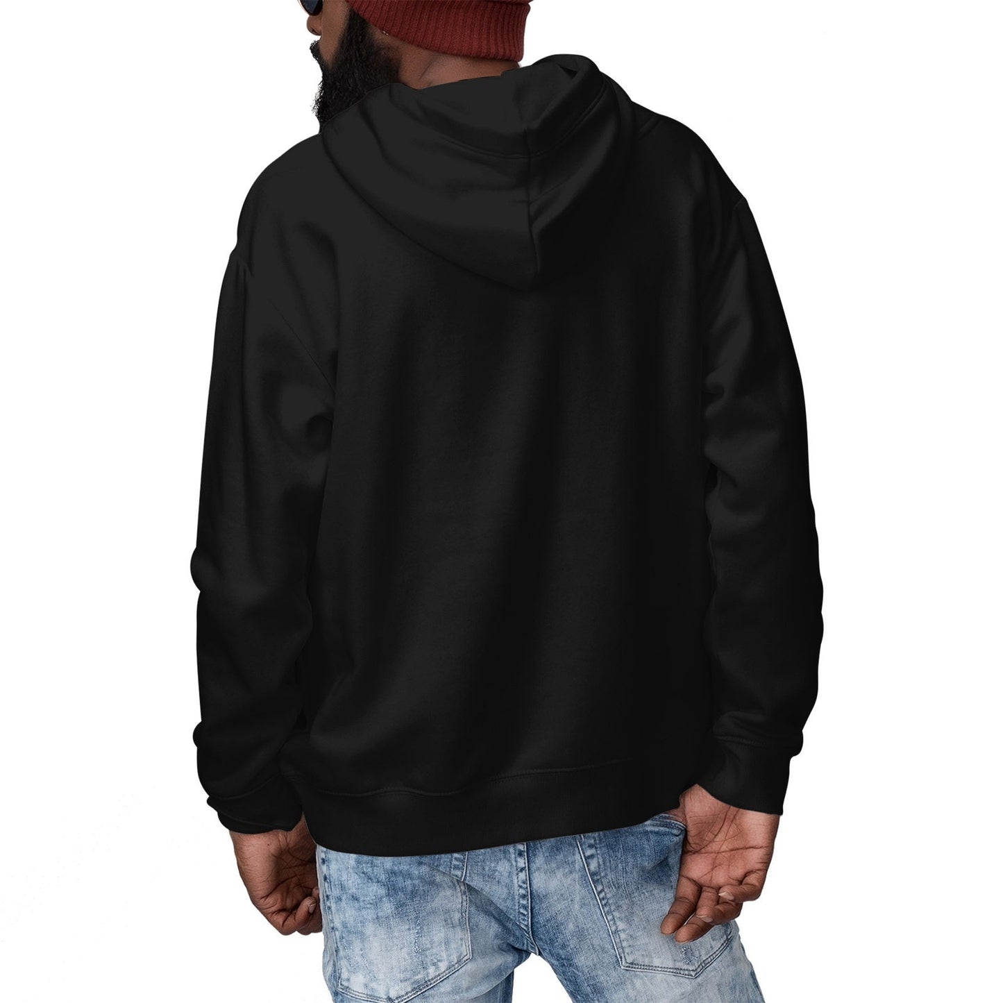 Men's Ultra Soft Zip Black Hoodies