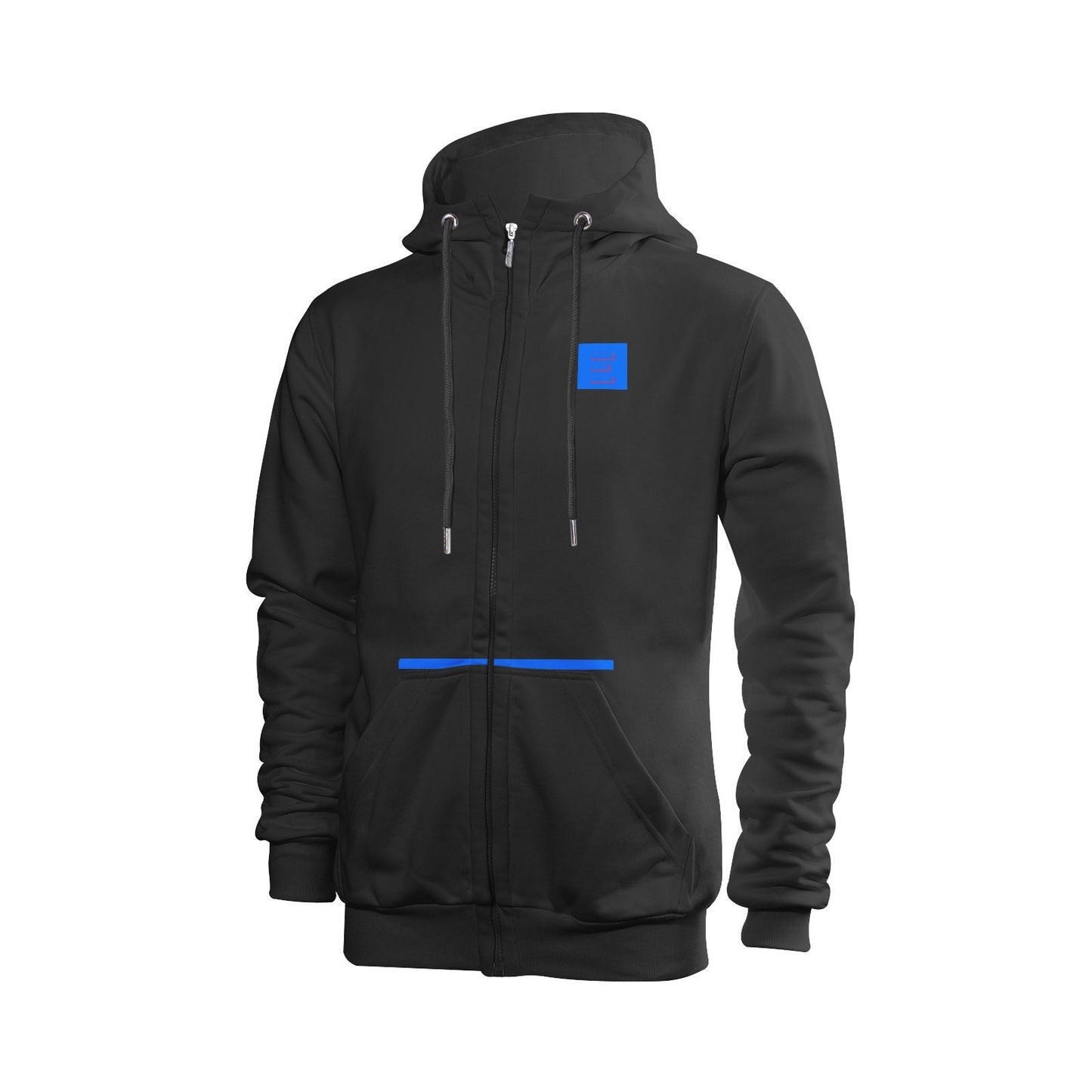 Men's Ultra Soft Zip Black Hoodies