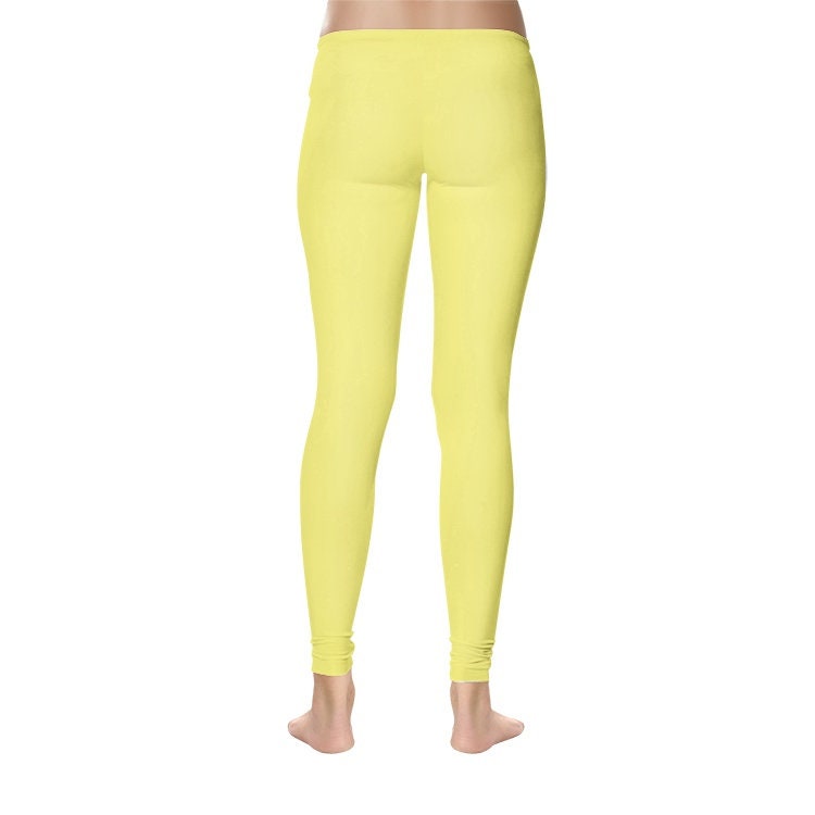 Yellow Leggings Women's Temp Control Cotton Leggings