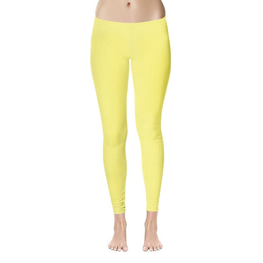 Yellow Leggings Women's Temp Control Cotton Leggings