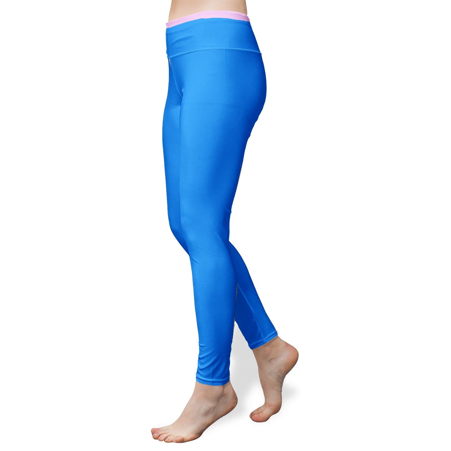 Blue Leggings Women's High Waist Blue Yoga Leggings