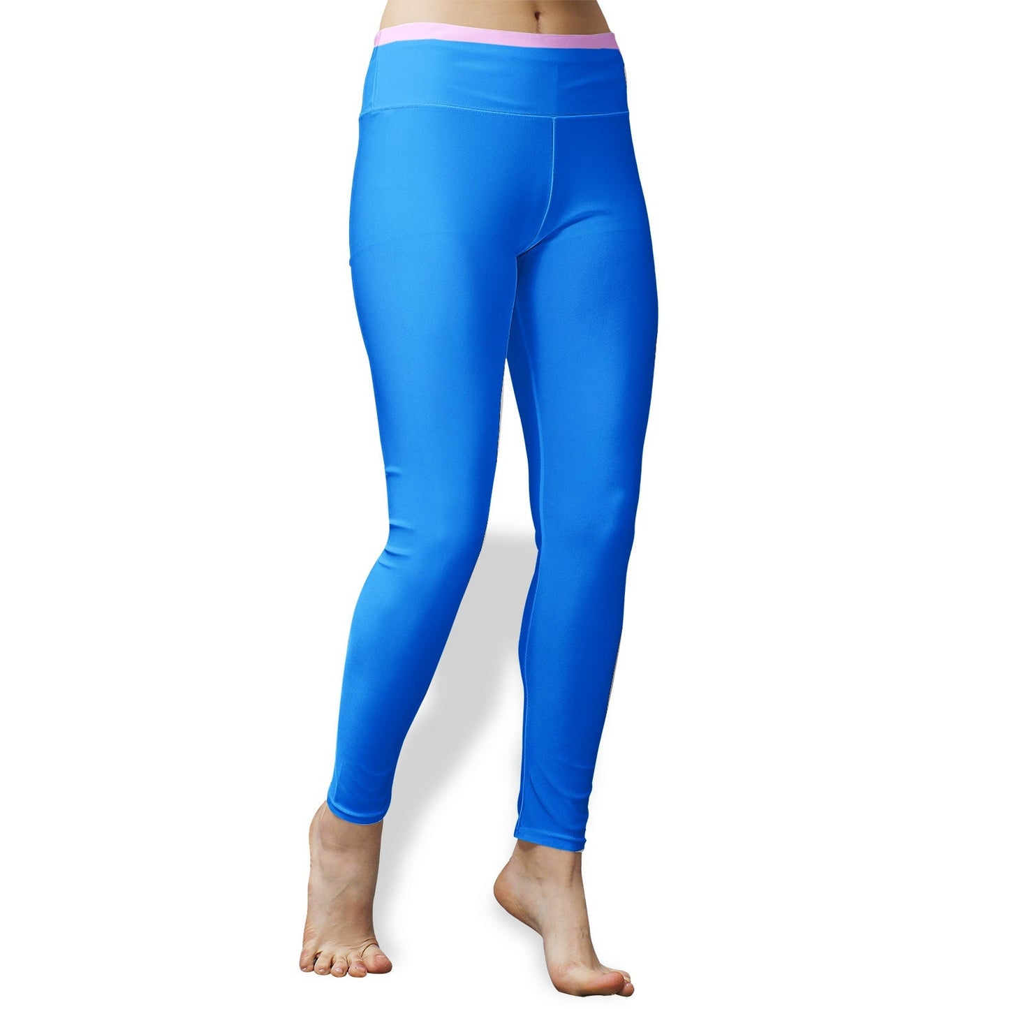 Blue Leggings Women's High Waist Blue Yoga Leggings