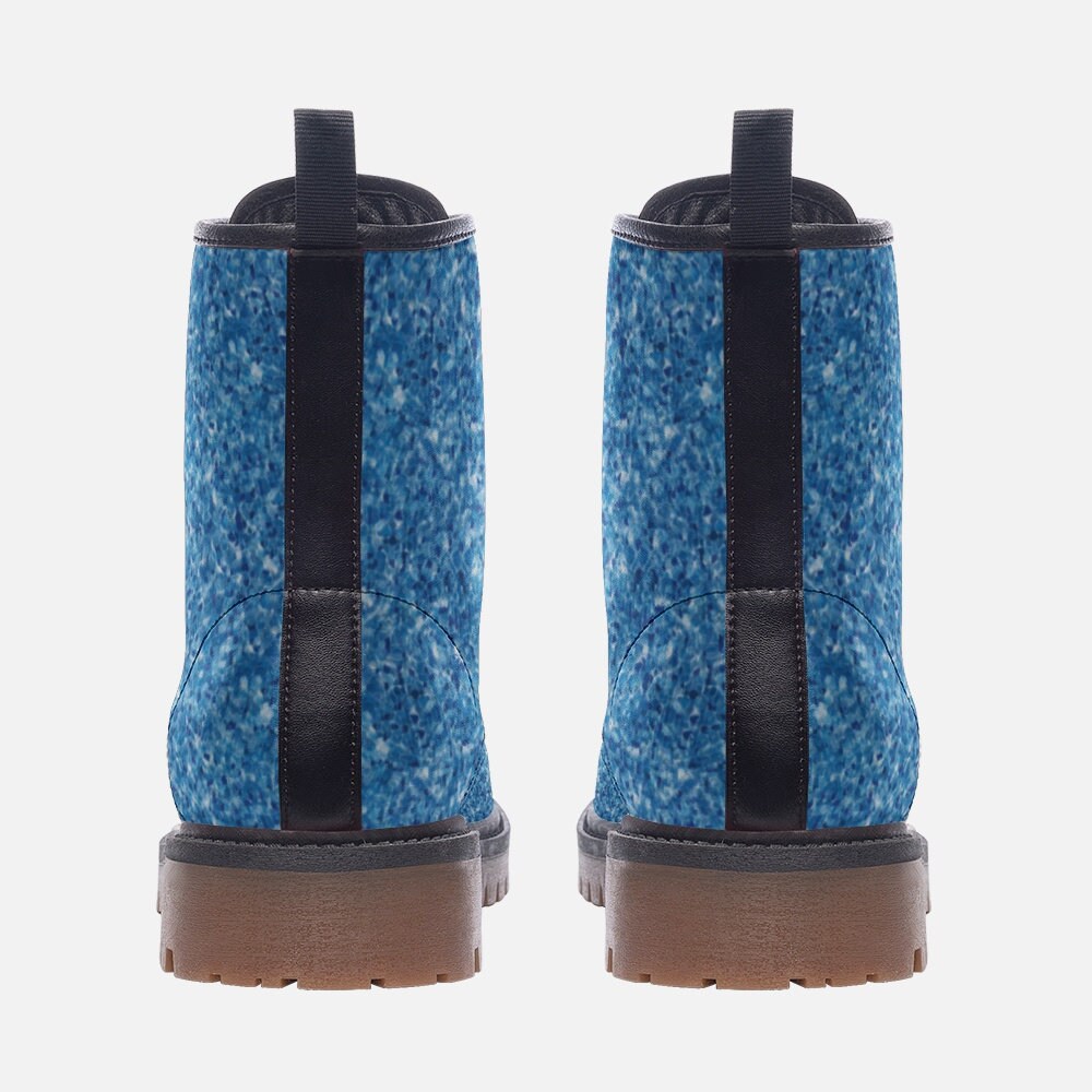 Casual Leather Lightweight Women's Blue boots