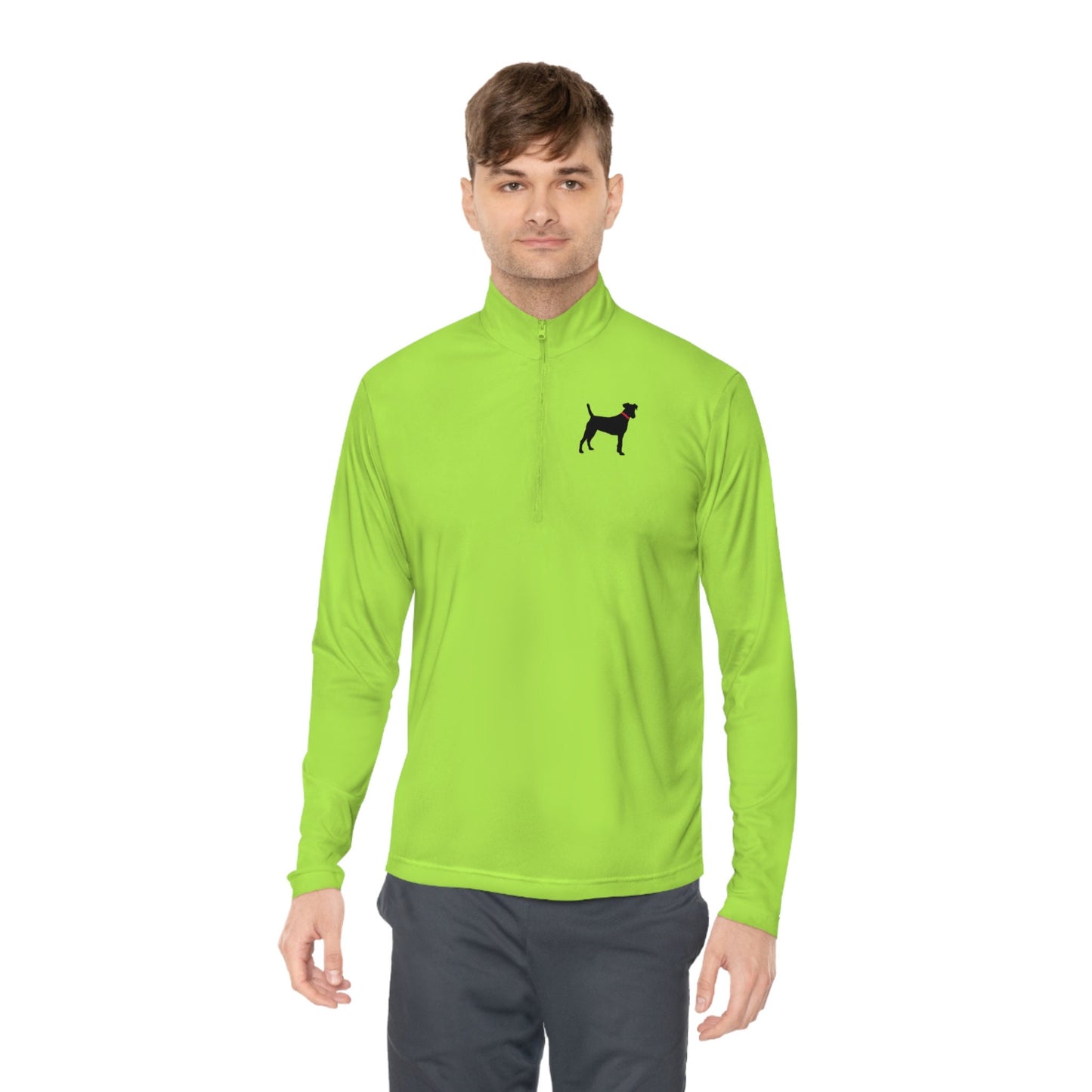 Unisex Quarter-Zip Black Dog Pullovers