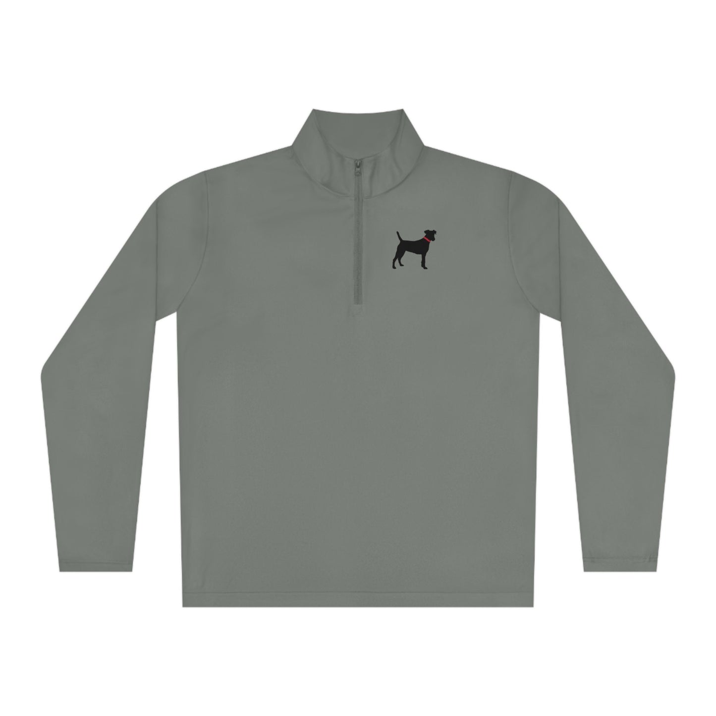 Unisex Quarter-Zip Black Dog Pullovers