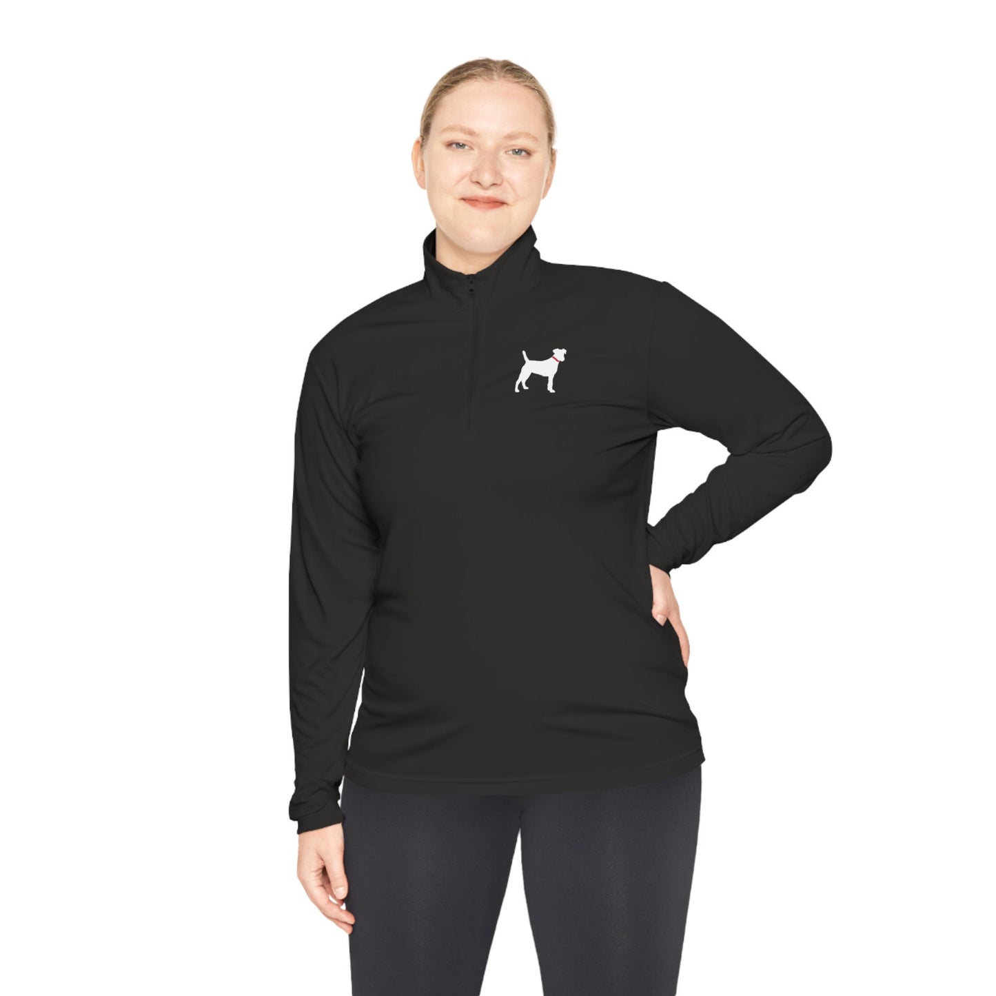 Unisex Quarter-Zip White Lab Pullovers
