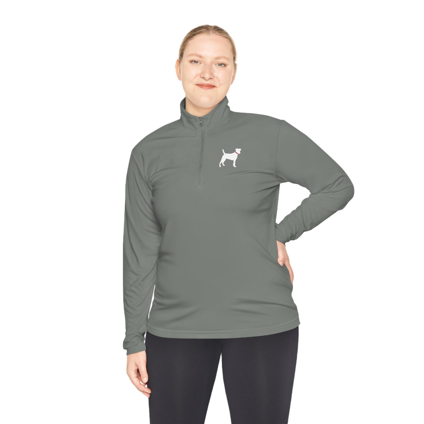 Unisex Quarter-Zip White Lab Pullovers