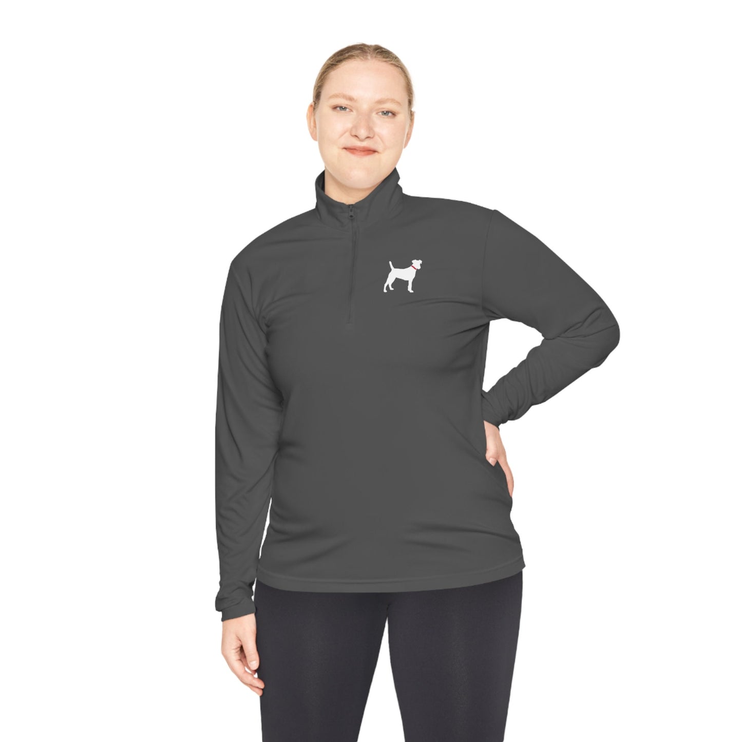 Unisex Quarter-Zip White Lab Pullovers