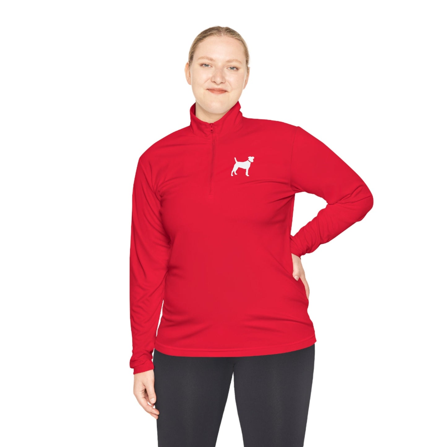 Unisex Quarter-Zip White Lab Pullovers
