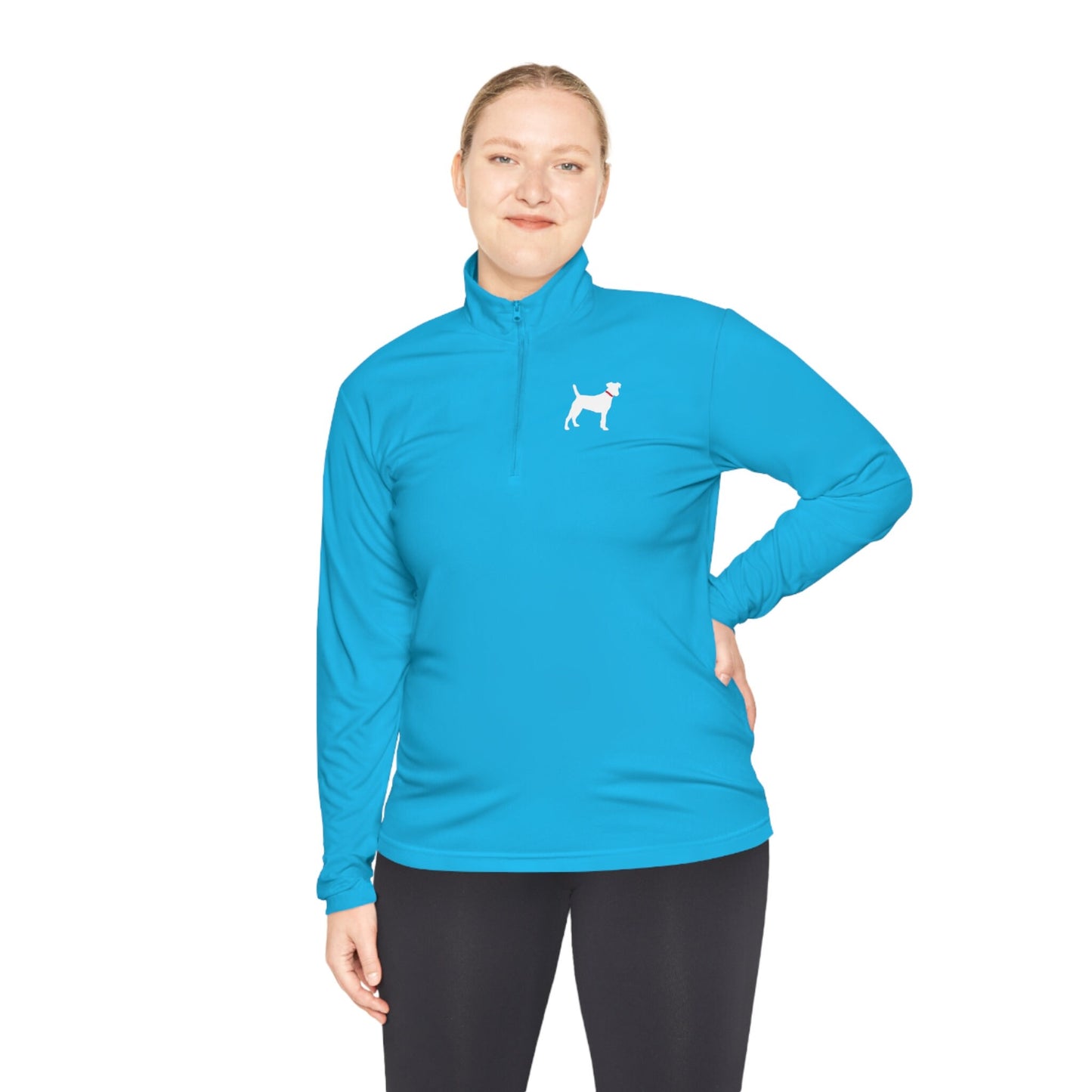 Unisex Quarter-Zip White Lab Pullovers