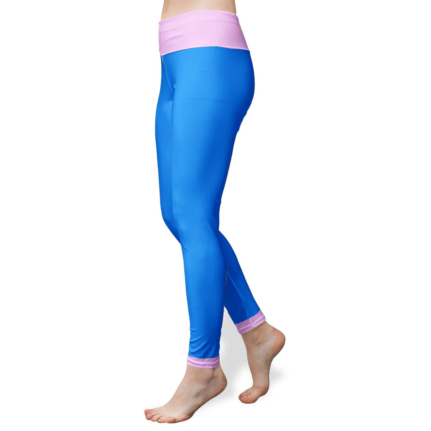 Women's High Waist Blue Yoga Leggings