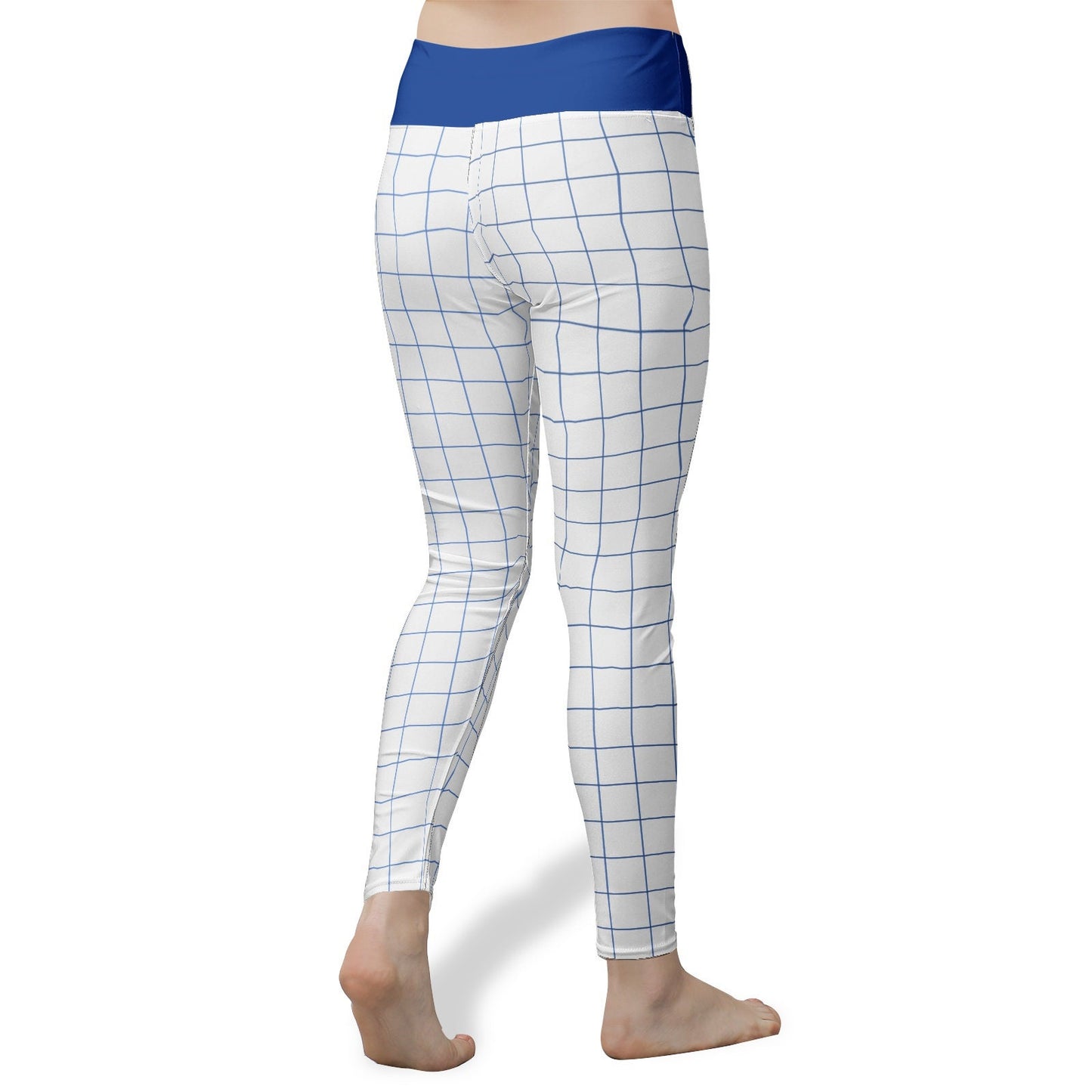 Women's High Waist Blue Yoga Leggings