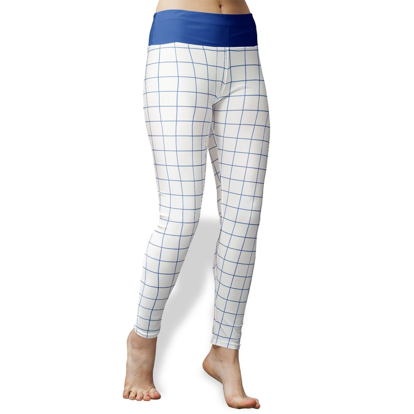 Women's High Waist Blue Yoga Leggings